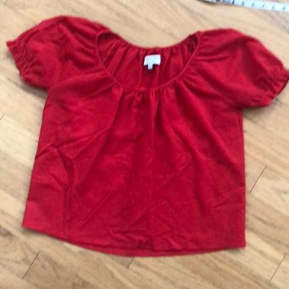 Madewell Texture and Thread Peasant Shirt - Lghtweight, Gathered Scoop-neck- - Picture 5 of 16